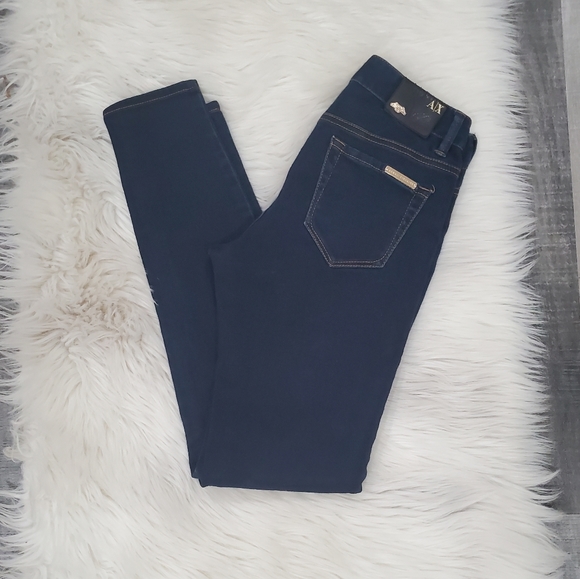 Armani exchange dark wash skinny jeans - Picture 2 of 12